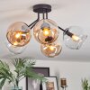 Koyoto Plafondlamp, Kogellampje 52 cm Amber, Duidelijk, 5-lichts