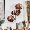 Koyoto Kogellampje, Wandlamp Koperkleurig, 3-lichts
