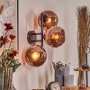 Koyoto Kogellampje, Wandlamp Koperkleurig, 3-lichts