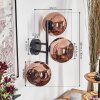 Koyoto Kogellampje, Wandlamp Koperkleurig, 3-lichts