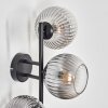 Koyoto Kogellampje, Wandlamp Duidelijk, Rookkleurig, 3-lichts Koyoto Kogellampje, Wandlamp Duidelijk, Rookkleurig, 3-lichts