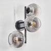 Koyoto Kogellampje, Wandlamp Duidelijk, Rookkleurig, 3-lichts Koyoto Kogellampje, Wandlamp Duidelijk, Rookkleurig, 3-lichts