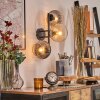 Koyoto Kogellampje, Wandlamp Amber, Duidelijk, Rookkleurig, 3-lichts