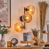 Koyoto Kogellampje, Wandlamp Amber, 3-lichts