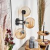 Koyoto Kogellampje, Wandlamp Amber, 3-lichts