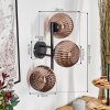 Koyoto Kogellampje, Wandlamp Koperkleurig, 3-lichts