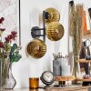 Koyoto Kogellampje, Wandlamp Goud, 3-lichts