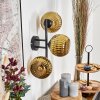 Koyoto Kogellampje, Wandlamp Goud, 3-lichts