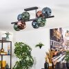 Ripoll Plafondlamp, Kogellampje Blauw, Groen, Koperkleurig, 8-lichts