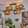 Ripoll Plafondlamp, Kogellampje Blauw, Groen, Koperkleurig, 8-lichts