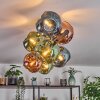 Ripoll Plafondlamp, Kogellampje Blauw, Groen, Koperkleurig, 8-lichts