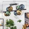 Koyoto Plafondlamp, Kogellampje Blauw, Goud, Groen, 8-lichts