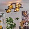 Koyoto Plafondlamp, Kogellampje Blauw, Goud, Groen, 8-lichts