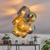 Koyoto Plafondlamp, Kogellampje Blauw, Goud, Groen, 8-lichts