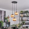 Koyoto Hanglamp, Kogellampje, Cluster hanglamp 30 cm Amber, 3-lichts