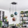 Ripoll Hanglamp, Kogellampje, Cluster hanglamp Blauw, Groen, Koperkleurig, 3-lichts