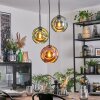 Ripoll Hanglamp, Kogellampje, Cluster hanglamp Blauw, Groen, Koperkleurig, 3-lichts