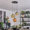 Ripoll Hanglamp, Kogellampje, Cluster hanglamp Blauw, Groen, Koperkleurig, 3-lichts