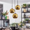 Koyoto Hanglamp, Kogellampje, Cluster hanglamp 30 cm Goud, 3-lichts