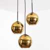 Koyoto Hanglamp, Kogellampje, Cluster hanglamp 30 cm Goud, 3-lichts