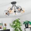 Koyoto Plafondlamp, Kogellampje 52 cm Amber, Duidelijk, Rookkleurig, 5-lichts