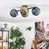 Koyoto Plafondlamp, Kogellampje Blauw, Goud, Groen, 4-lichts