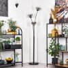 Ripoll Kogellampje, Staande lamp Chroom, Duidelijk, Rookkleurig, 3-lichts