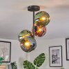 Ripoll Plafondlamp, Kogellampje Blauw, Groen, Koperkleurig, 4-lichts