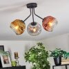 Ripoll Plafondlamp, Kogellampje Goud, Duidelijk, Koperkleurig, Rookkleurig, 3-lichts