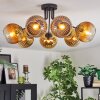 Koyoto Plafondlamp, Kogellampje 82 cm Goud, Duidelijk, 7-lichts