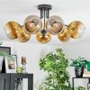Koyoto Plafondlamp, Kogellampje 82 cm Goud, Duidelijk, 7-lichts