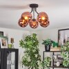 Ripoll Plafondlamp, Kogellampje Koperkleurig, 5-lichts