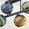 Koyoto Plafondlamp, Kogellampje Blauw, Goud, Groen, 6-lichts