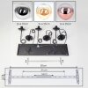 Gastor Hanglamp, Kogellampje, Hanglamp Amber, Chroom, Duidelijk, Koperkleurig, Rookkleurig, 6-lichts