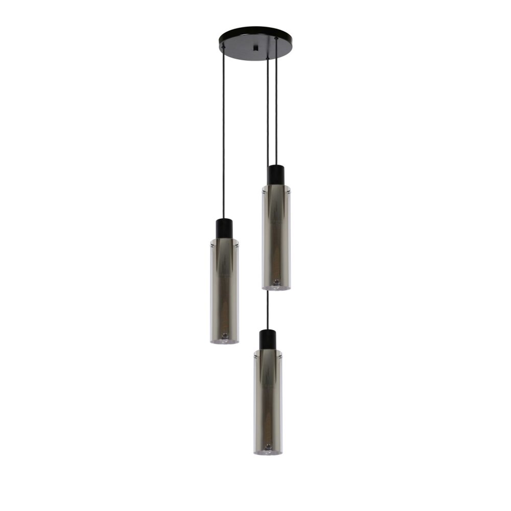 Lucide ORLANDO Hanglampen Grijs, Roest, 3-lichts