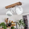 Herford Plafondlamp Bruin, Natuurlijke kleuren, Wit, 2-lichts