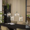 Polvero Hanglamp Oud zilver, 4-lichts