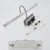 Morges Spiegellamp LED Chroom, 1-licht