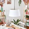 Bassagoda Hanglamp, Hanglamp Wit, 1-licht
