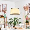 Chellas Hanglamp, Hanglamp Natuurlijke kleuren, Zwart, 1-licht