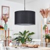 Soungou Hanglamp, Hanglamp Zwart, Wit, 1-licht