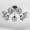 Ripoll Plafondlamp, Kogellampje Duidelijk, Rookkleurig, 7-lichts