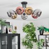Ripoll Plafondlamp, Kogellampje Chroom, Goud, Koperkleurig, Rookkleurig, 7-lichts