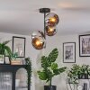 Koyoto Plafondlamp, Kogellampje 32 cm Chroom, Rookkleurig, 4-lichts