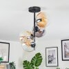 Gastor Plafondlamp, Kogellampje 32 cm Amber, Duidelijk, Rookkleurig, 4-lichts