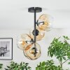 Ripoll Plafondlamp, Kogellampje Amber, Duidelijk, 4-lichts