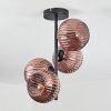 Koyoto Plafondlamp, Kogellampje Koperkleurig, 4-lichts