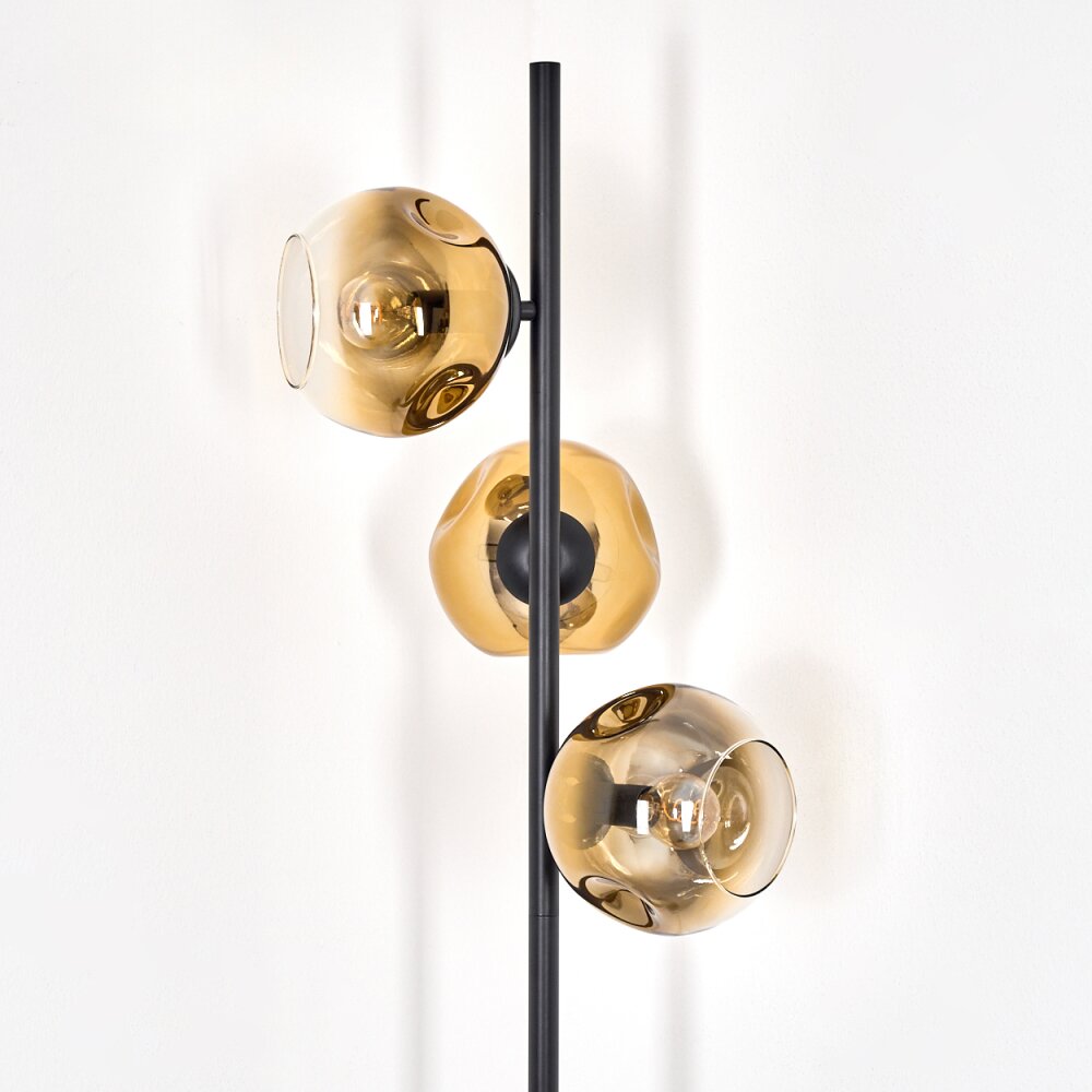 Ripoll Staande lamp Goud, Duidelijk, 3-lichts