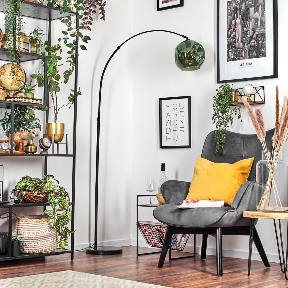 Ripoll Staande lamp Zwart, 1-licht