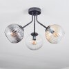 Koyoto Plafondlamp, Kogellampje 42 cm Amber, Duidelijk, Rookkleurig, 3-lichts